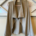 Altar'd State Soft Altar’d State‎ Open Vest Medium Taupe Light Brown Beige Photo 0