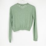 ZARA Wool Blend Pearl Beaded Sweater M Green Photo 2