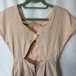 Vtg 80s Pink Structured Stretch Denim Pencil Dress Size 7 Open Back Mizz Lizz Photo 5