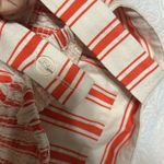 CAbi Orange & Ivory Stripe Brunch Baby Doll Tank Top size s Photo 7