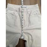 ZARA  Denim Collection High Rise Straight Jeans Raw Hem off white Women's Sz 2 Photo 8