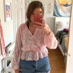 Urban Outfitters Pink Flowy Top Photo 0