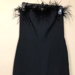 Sam Edelman Women’s Feather Bust Strapless Black Wide Leg Jumpsuit Photo 1