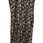 Barbizon vintage black flower print with lace trim camo dress size large Photo 0