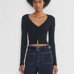 Aritzia NWOT  Wilfred Santorini Cardigan Crop Top Photo 1