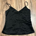 L'Agence  Black Satin Camisole Top Photo 0
