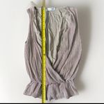 ANINE BING  Draped Top Metallic Rose size XS Tank Sleeveless‎ Chic Beige Glitter Photo 9