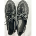 Womans Black Faux Suede Lace Up Platform Shoes Eu 40 Us 9.5/10 NWOT Photo 5