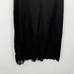 Illusion Black Nylon Slip Dress Lace Classic Size 34 Photo 2