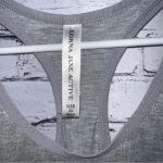 Lorna Jane Activewear Gray Glitter Ruffled Racerback Tank Size XS Photo 5