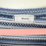 Menlo Y2K Top Knit Long Sleeve Cropped Top Blue Stripe Y2K Tops Size undefined Photo 2