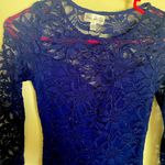 Royal blue lace long sleeve dress Photo 1