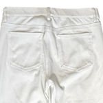 Uniqlo  Womens Pull On Mid-Rise Stretch Pants Ankle Crop Skinny White Sz Small Photo 3