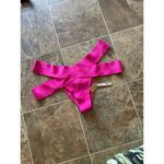 SKIMS Swim Knit Strappy Bikini Bottom Magenta Size 3X Photo 2