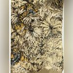 Vintage Lena G.I.H. Tiger Jungle Silk Scarf 34x43” Brown Photo 1