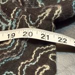 J Jill Women's Open Front Cardigan Sweater Abstract Swirls Wool Blend Size M Black Size M Photo 9