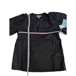 Cynthia Steffe CeCe black puff up short sleeve top size XS Photo 2