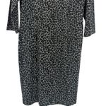 Talbots  Leopard Print Ponte Knit Back Zip Sheath‎ Dress Size 12 Career Office Photo 7