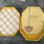 Swavorski Swarovski sublima Pink Crystal Rhodium-plated Necklace big heart swan pendant Photo 4