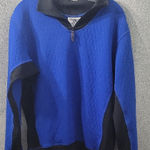 Adidas Vintage 90' Blue and Black Women's Zip Up Sweater Size M Photo 0