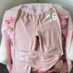 H&M y2k pink fleece embroidered sweatpants / joggers Photo 6