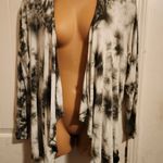 Torrid  Sz 1 Green and White Tie-Dye Cardigan NWOT Photo 4