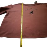 Kangol Crew Neck Crop Sweatshirt Pink Mauve Fleece Size XL New NWT Photo 5