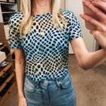 Primark Polka Dot Mesh Tee Crop Top Photo 0