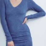 Velvet By Graham & Spencer Long Sleeve Blue Dress NEW Size XS Photo 0