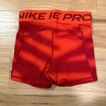 Nike Women's Pro 3" Red Striped Shorts Photo 3