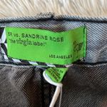 Free People New Sandrine Rose The Virgin Label Straight leg Jeans Silver 24 Photo 7