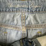 American Eagle  Light Blue Patchwork Denim Shorts Women's 4 Photo 2