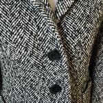 J.Crew  Black White Tweed Herringbone Blazer Fully Lined Size 4 CS Photo 1