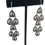Gunmetal chandelier statement fashion earrings Photo 1