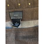 New York Clothing Company Brown Skirt w/ Metal Button Trim – Size 10, NWT Photo 2