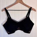 Honeylove CrossOver Bra Runway Black Sheer Mesh Detail Women’s Size Large Photo 4