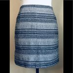 Banana Republic White & Navy Blue Striped Mini Skirt, A-Line, Sz. 4 Photo 3