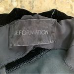 Reformation  Velvet Romper in Black M Photo 7