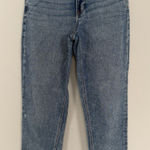 American Eagle  High Rise Mom Jeans Women's Size 4 Straight Stretch Denim Light Photo 0