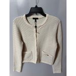 Rag and Bone Claire Textured Cardigan - Off White - Size Small Photo 4
