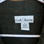 Croft & Barrow Croft &‎ Barrow 100% Wool Jacket Button Up Collared Olive Green Shacket Size S Photo 3