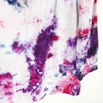 Joie  Small Top Handmade Tie Dye Passion Fruit‎ Pink Purple White Linen 1531 Photo 5