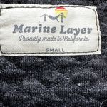 Marine layer  Quilted A-Line Skirt Zip Pockets Cotton Mini Dark Gray Small Photo 1