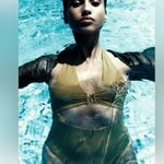 ZARA  HALTER NECK SWIMSUIT WITH METAL PIECE Photo 2