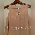 Erin by Erin Featherston Blush Sequin Silk Mini Dress Size 6 Pink Photo 6