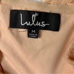 Lulus ‎ bH peach romantic heart off shoulder lace mermaid maxi gown dress medium Photo 5