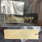 Classiques Entier NWT  Merino Wool Stripe Mock Neck Sweater Brown Gray Size XL Photo 7