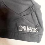 PINK - Victoria's Secret VS PINK Ultimate Sports Bra Size Small Black with Pink & Blue Strappy Cut Out Photo 8