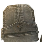 Rock & Republic Pre Owned Women’s  Poison Denim Jean Mini Skirt Sz 6 Classic Goth Photo 4