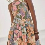 Free People New  Deserted Island Mini Dress - Rainforest Combo small Photo 0